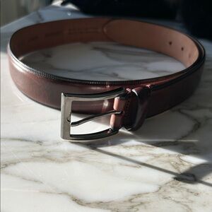 HUGO BOSS Men's Brown Leather Belt